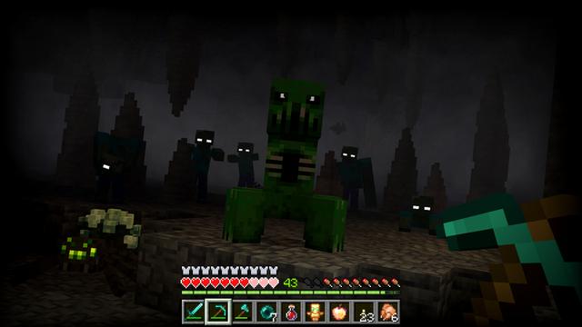 Screenshot of the Minecraft Bedrock Marketplace product Scary Mobs Add-On created by Shapescape.
