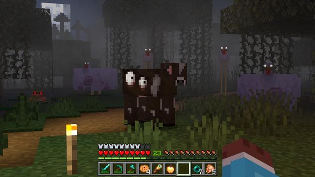 Screenshot of the Minecraft Bedrock Marketplace product Scary Mobs Add-On created by Shapescape.