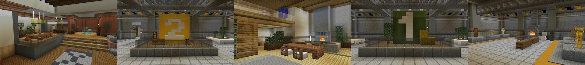 Panorama of the Minecraft Bedrock Marketplace product Secret Bunker created by Shapescape.