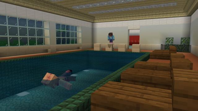 Screenshot of the Minecraft Bedrock Marketplace product Secret Bunker created by Shapescape.