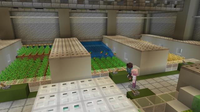 Screenshot of the Minecraft Bedrock Marketplace product Secret Bunker created by Shapescape.