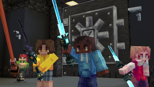 Screenshot of the Minecraft Bedrock Marketplace product Secret Vault created by Shapescape.
