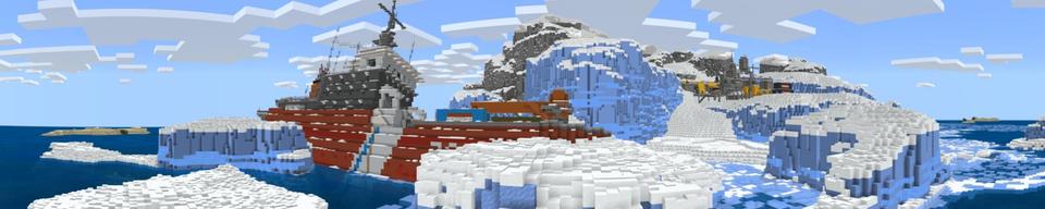 Panorama of the Minecraft Bedrock Marketplace product Shipwreck created by Shapescape.