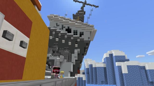 Screenshot of the Minecraft Bedrock Marketplace product Shipwreck created by Shapescape.