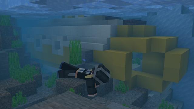 Screenshot of the Minecraft Bedrock Marketplace product Shipwreck created by Shapescape.