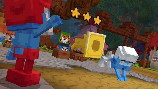 Screenshot of the Minecraft Bedrock Marketplace product Smurfs created by Shapescape.