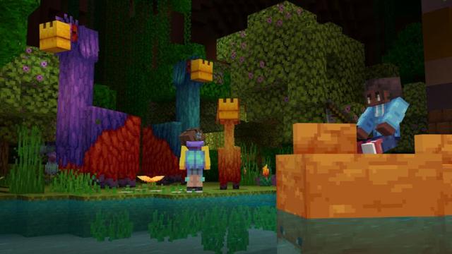 Screenshot of the Minecraft Bedrock Marketplace product Sniffer Dimension created by Shapescape.