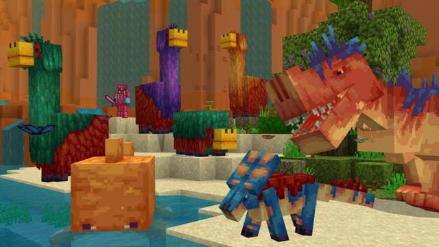 Screenshot of the Minecraft Bedrock Marketplace product Sniffer Dimension created by Shapescape.