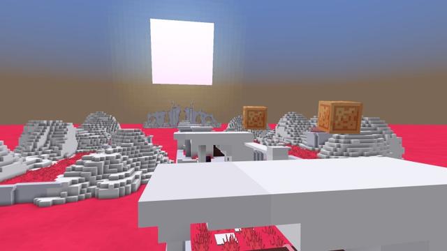 Screenshot of the Minecraft Bedrock Marketplace product Sunset Dash created by Shapescape.