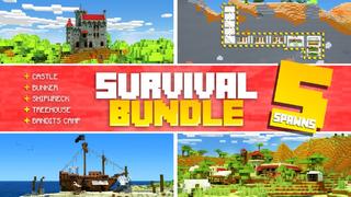 Thumbnail of the Minecraft Bedrock Marketplace product Survival Bundle created by Shapescape.