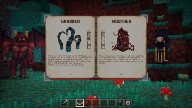 Screenshot of the Minecraft Bedrock Marketplace product Survival+ Demons created by Shapescape.