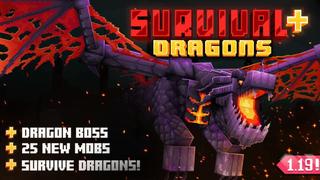 Thumbnail of the Minecraft Bedrock Marketplace product Sobrevivência+ Dragões created by Shapescape.