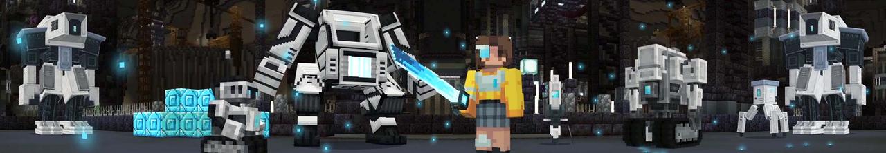 Panorama of the Minecraft Bedrock Marketplace product Survival+ SCI-FI created by Shapescape.