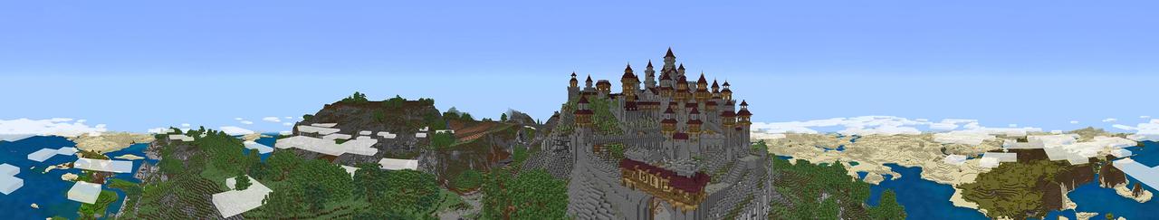 Panorama of the Minecraft Bedrock Marketplace product The Citadel created by Shapescape.