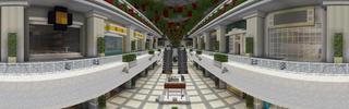 Panorama of the Minecraft Bedrock Marketplace product The Mall created by Shapescape.