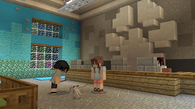 Screenshot of the Minecraft Bedrock Marketplace product The Mall created by Shapescape.
