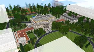 Screenshot of the Minecraft Bedrock Marketplace product The White House created by Shapescape.