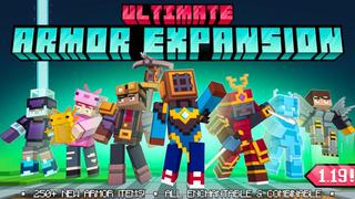 Thumbnail of the Minecraft Bedrock Marketplace product Ultimate Armor Expansion created by Shapescape.