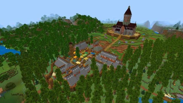 Screenshot of the Minecraft Bedrock Marketplace product Vertical Slabs created by Shapescape.