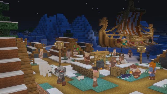 Screenshot of the Minecraft Bedrock Marketplace product Vikings created by Shapescape.