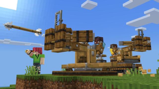 Screenshot of the Minecraft Bedrock Marketplace product Weapons Expansion created by Shapescape.