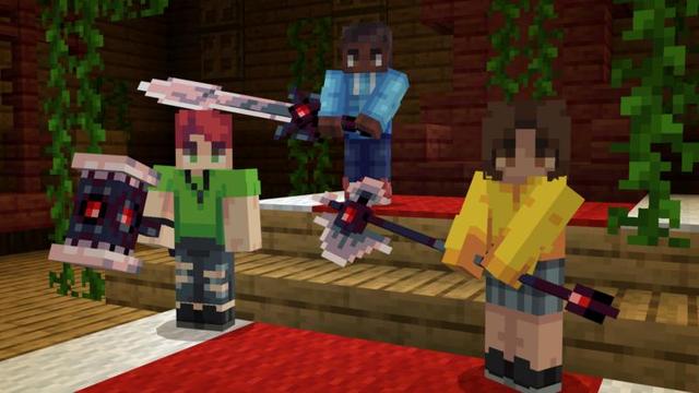 Screenshot of the Minecraft Bedrock Marketplace product Weapons Expansion created by Shapescape.