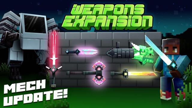 Thumbnail of the Minecraft Bedrock Marketplace product Weapons Expansion SCI-FI created by Shapescape.