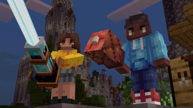 Screenshot of the Minecraft Bedrock Marketplace product Weapons Expansion 2 created by Shapescape.