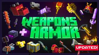 Thumbnail of the Minecraft Bedrock Marketplace product Expansion WEAPONS + ARMOR created by Shapescape.
