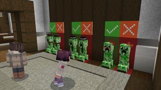 Screenshot of the Minecraft Bedrock Marketplace product Where's the Creeper created by Shapescape.