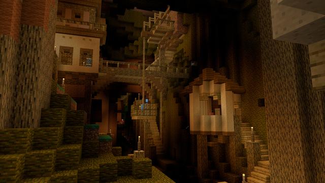 Screenshot of the Minecraft Bedrock Marketplace product Woodville created by Shapescape.
