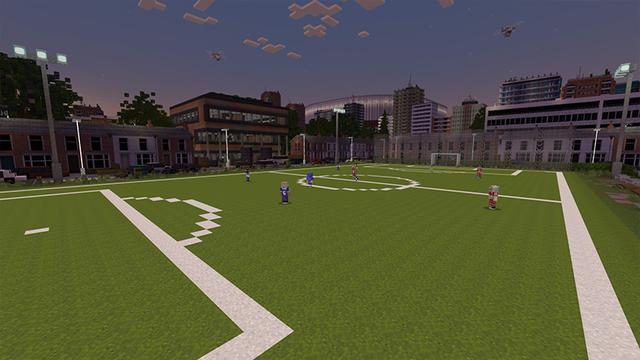 Screenshot of the Minecraft Bedrock Marketplace product Football: World Champion created by ShapeStudio.