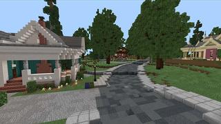 Screenshot of the Minecraft Bedrock Marketplace product The Suburbs created by ShapeStudio.