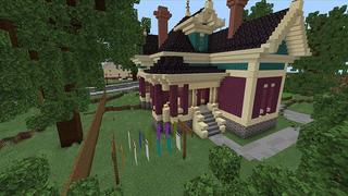Screenshot of the Minecraft Bedrock Marketplace product The Suburbs created by ShapeStudio.