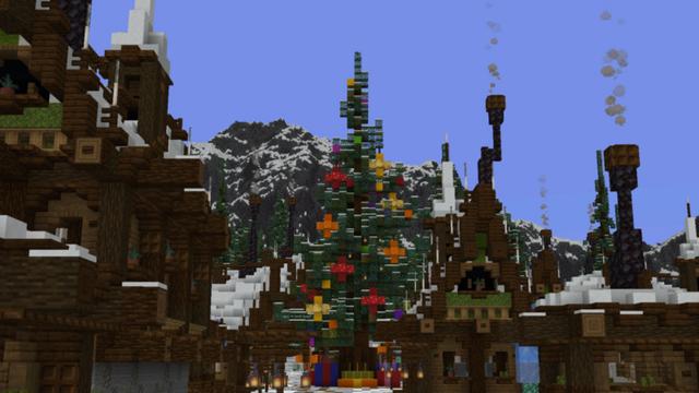 Screenshot of the Minecraft Bedrock Marketplace product Winter Village created by ShapeStudio.