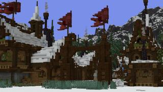 Screenshot of the Minecraft Bedrock Marketplace product Winter Village created by ShapeStudio.