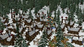 Screenshot of the Minecraft Bedrock Marketplace product Winter Village created by ShapeStudio.