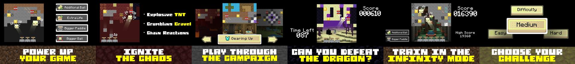 Panorama of the Minecraft Bedrock Marketplace product Cube Breakers created by Simply Brilliant.