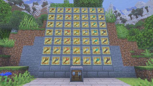Screenshot of the Minecraft Bedrock Marketplace product Simply More Tools Add-On created by Simply Brilliant.