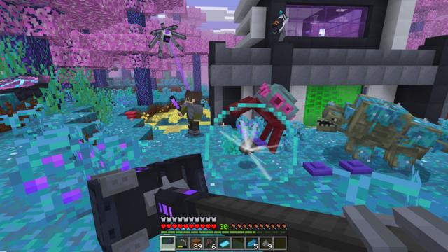 Screenshot of the Minecraft Bedrock Marketplace product Alien Dimension Add-On created by Skilendarz.