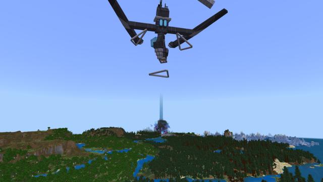 Screenshot of the Minecraft Bedrock Marketplace product Alien Dimension Add-On created by Skilendarz.