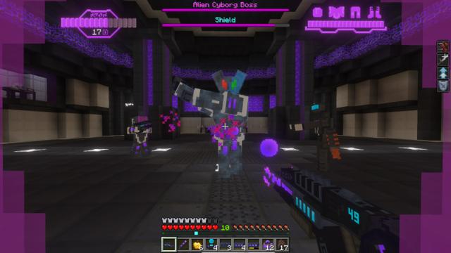 Screenshot of the Minecraft Bedrock Marketplace product Alien Dimension Add-On created by Skilendarz.