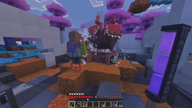 Screenshot of the Minecraft Bedrock Marketplace product Alien Dimension Add-On created by Skilendarz.