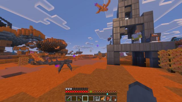 Screenshot of the Minecraft Bedrock Marketplace product Alien Dimension Add-On created by Skilendarz.