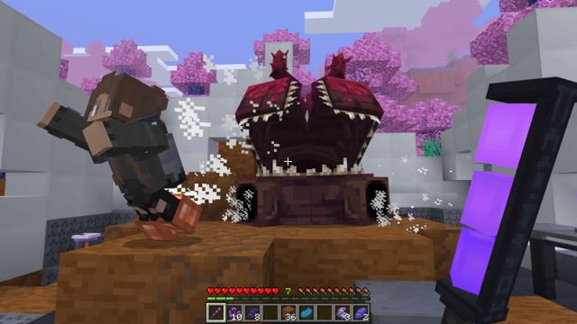 Screenshot of the Minecraft Bedrock Marketplace product Alien Dimension Add-On created by Skilendarz.