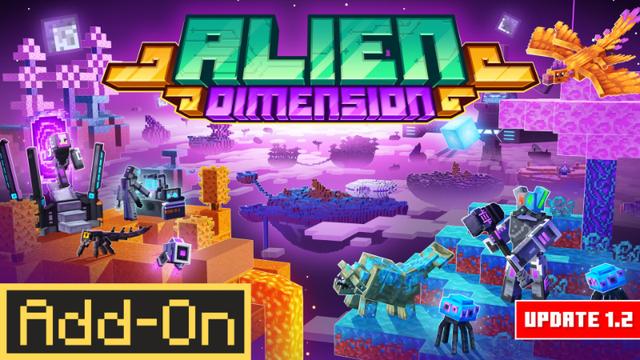 Thumbnail of the Minecraft Bedrock Marketplace product Alien Dimension Add-On created by Skilendarz.