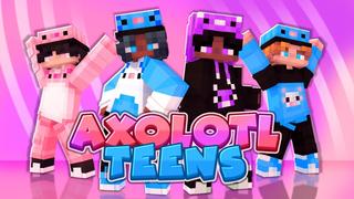 Thumbnail of the Minecraft Bedrock Marketplace product Axolotl Teens created by Skilendarz.