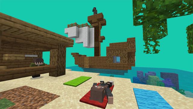 Screenshot of the Minecraft Bedrock Marketplace product Find The Sheep created by Skilendarz.