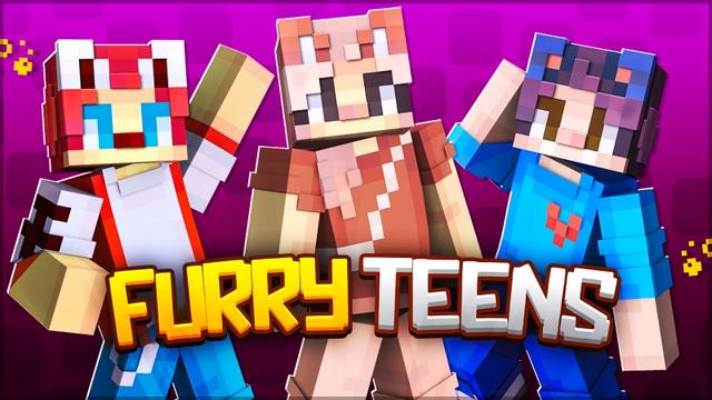 Thumbnail of the Minecraft Bedrock Marketplace product Furry Teens created by Skilendarz.