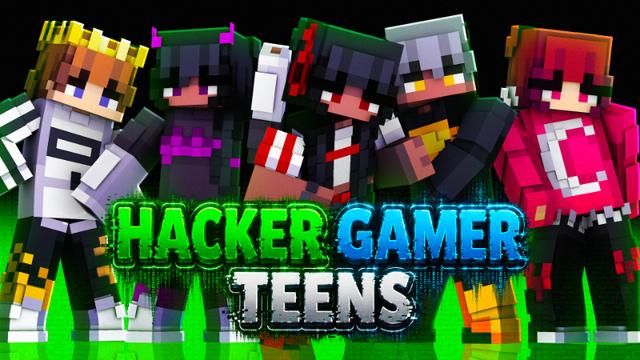 Thumbnail of the Minecraft Bedrock Marketplace product Hacker Gamer Teens created by Skilendarz.